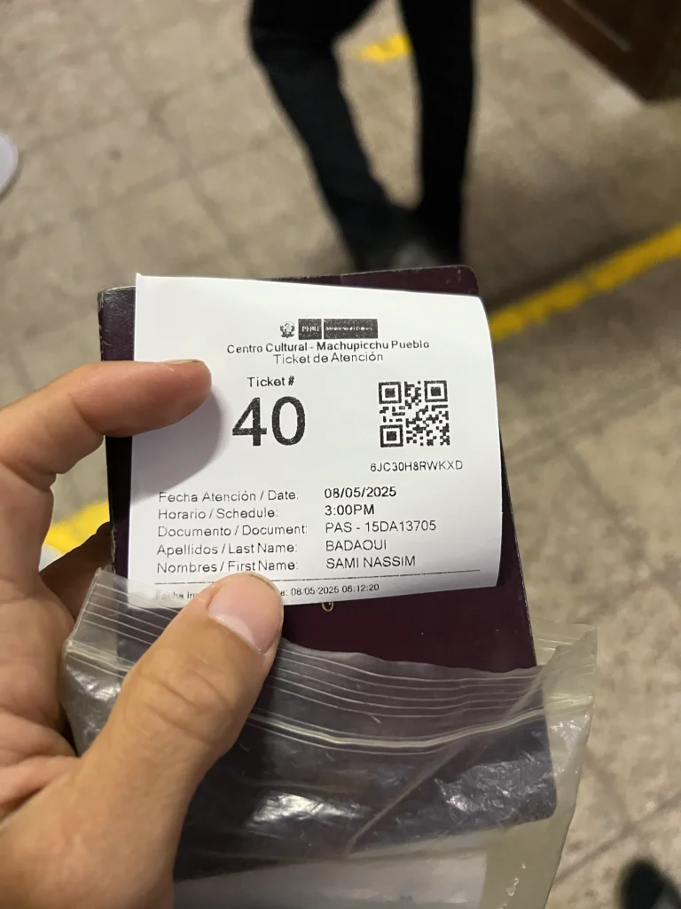 Ticket Machu Picchu